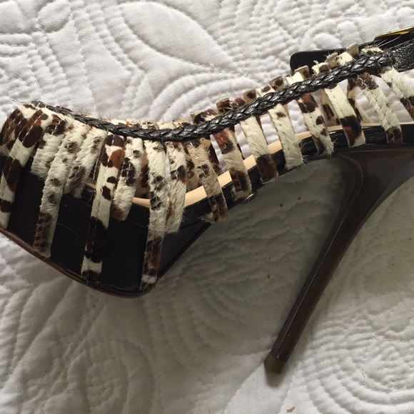 L.A.M.B. Animal Print Stiletto Size 35.5 (5) - Picture 5 of 9